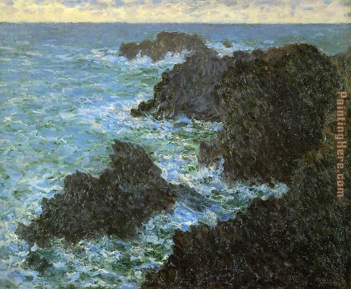 Claude Monet The Rocks Of Belle-Lle